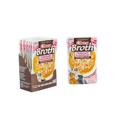 Inaba - Broth - Chicken with Salmon 6 pieces+1gift