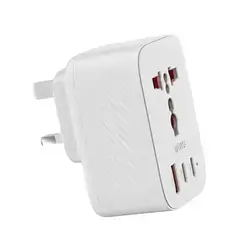 WiWU Wi-UA007 Power Cube 20W GaN Travel Adapter UK – White