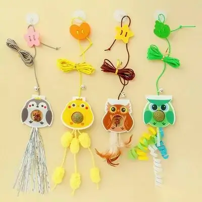 Door Hanging Cat Toy With Catnip 1Pcs