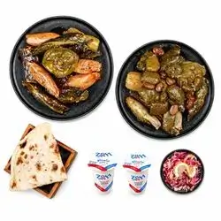 1 White Dolma And 1 Red Dolma 2 Yogurts