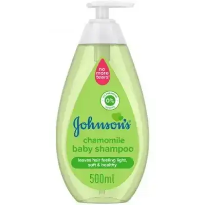 شامبو شعر جونسون بالكاموميل 500 مل للأطفال لا دموع بعد اليوم//Johnson's Chamomile Baby Shampoo 500 ml