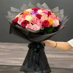 چەپكە گولی سروشتی ڕۆزی تیکەڵاو