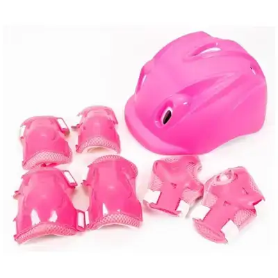 Kids Bike Helmet with Protective Pad Set random color