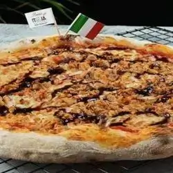 Pizza Con Pollo Alla Salsa BBQ