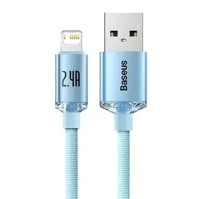 Baseus Shine Series Fast Charging Data Cable USB to iP 2.4A Blue