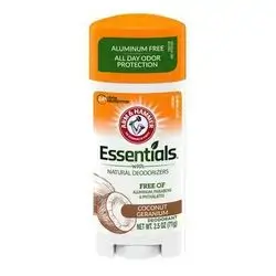 Arm&Hammer Essentials with Natural Deodorizers Coconut Geranium Aluminum and Parabens Free