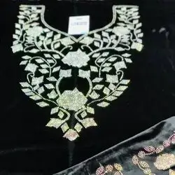 Fabric Type Velvet Crystal Pattern
