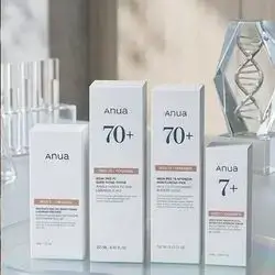 Anua Rice 70 + Ceramide line. It is a brightening and barrier-repairing skincare set designed to hydrate and even out skin tone using the power of rice water and ceramides.