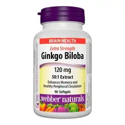 Ginkgo Biloba Webber Naturals 90 Softgel