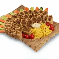 Family Arabic Meat Shawarma Meal for 5 People