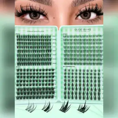 400pcs Lashes Book, C-Curling,