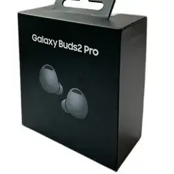 سماعات سامسونج جالاكسي بودز 2 برو (Samsung Galaxy Buds2 Pro) تتميز بتقنية إلغاء الضوضاء النشط وتصميم مريح داخل الأذن.توفر هذه السماعات تجربة صوتية عالية الجودة مع دعم تقنية الصوت المحيطي.تتميز بمقاومة الماء والعرق، 