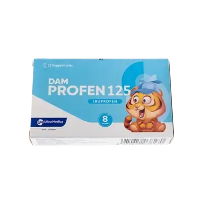 Dam Profen 125mg 10 Suppositories _ Ultra Medica