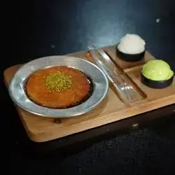 Kunafa With Ice Cream