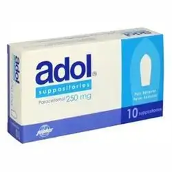 Adol Suppositories (Paracetamol 250mg) 10 Suppositories_Julphar