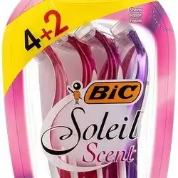 Bic Soleil Scent Lady Triple Blade Disposable Shaver Blister Of 4+2 Free
