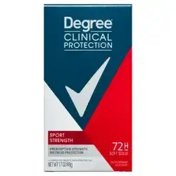 Degree Men Clinical Antiperspirant and Deodorant Soft Solid Sport Strength Sweat and Odor Protection Control 1.7Oz (48g)