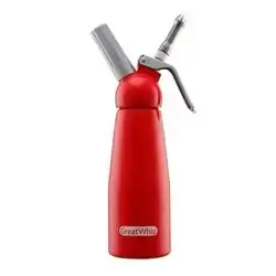 GreatWhip Aluminum Whipped Cream Dispenser – 500ml (Red)