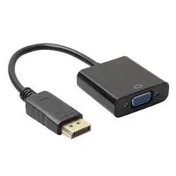 Display Port DP to VGA Adapter Cable , DisplayPort Male to VGA Female HD 1080P