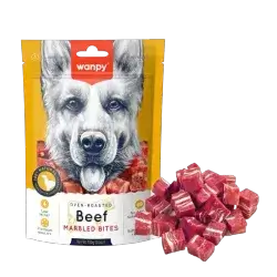 Wanpy Beef Marbled Bites Treat for dogs 100g