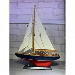 Oster Wooden Sailing Ship Model 40x43 Cm Black