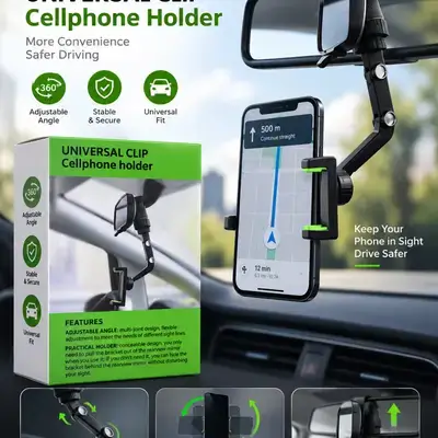 UNIVERSAL CLIP CELLPHONE HOLDER