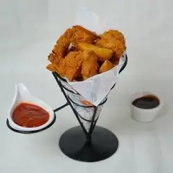 Wedges & Crispy Chicken