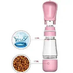 E343 مەتەرەی گەڕۆکی خۆراک و ئاو بۆ ئاژەڵان 320ml/170ml