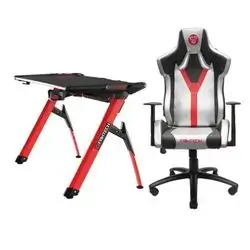 Fantech BETA GD-612 + FANTECH ALPHA GC-188 GAMING CHAIR Silver