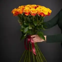Orange Rose Bouquet