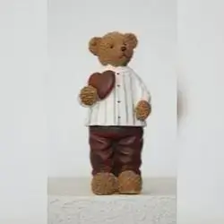 Standing Teddy Bear with Heart