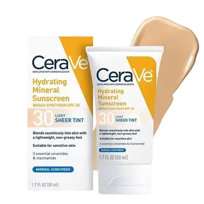 Hydrating Mineral Sunscreen SPF30 LIGHT Sheer Tint 50ml _ CeraVe