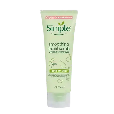 Smoothing Facial Scrub with Rice Granules 75ml _ Simple