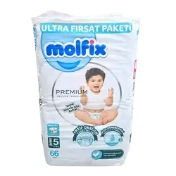 Molfix Premium Diapers No. 5, 66 Count