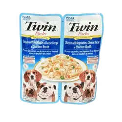 Inaba Twins - Chicken with Vegetables & Cheese Recipe 2×40g
