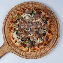 Meat And Vegetable Pizza