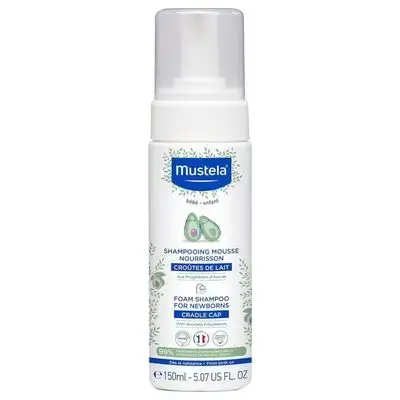موستيلا - شامبو حديث الولادة 150 مل/Mustela Foam Shampoo For Newborns - 150ml