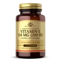 Vitamin E 200iu , Solgar -made in US - gluten,diary and wheat free-100softgel