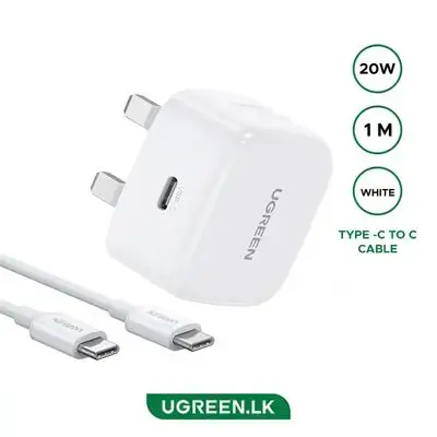 UGREEN 20W USB-C Fast Charger Set UK
