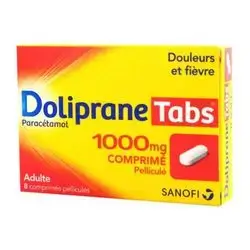 Doliprane 1000mg 8tablets 