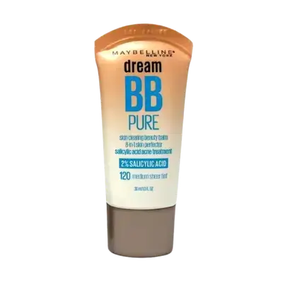 Dream BB Pure Skin Clearing Beauty Balm 2% Salicylic Acid 120 Medium 30ml _ MAYBELLINE NEW YORK