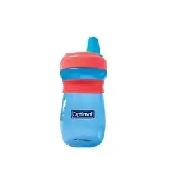 Silicone Spout Weaning Cup 300ml with Handle - Blue