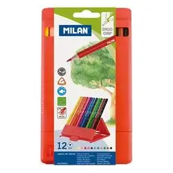 Mi̇lan Flexibox 12 Triangular Colour Pencils