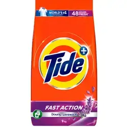 Tide Fast Action Low Solution Detergent Powder Downy Lavender 9kg