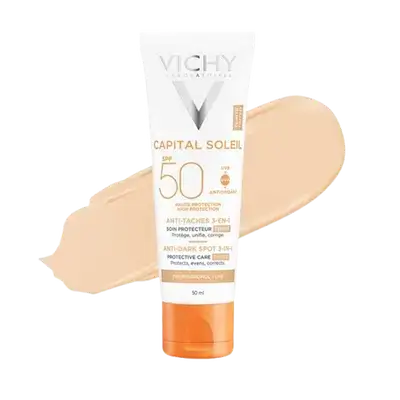 Capital Soleil 3 In 1 Anti-Dark Spot Spf50+ Tinted Daily Care 50ml _ VICHY