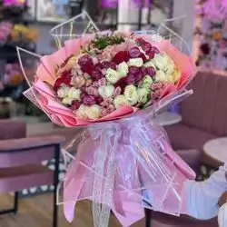 Roses and Baby Roses Bouquet - Large