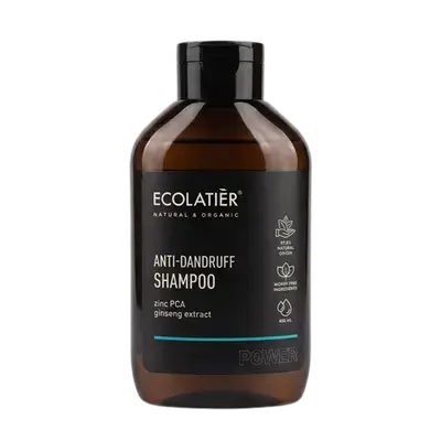 Anti-Dandruff Shampoo Zinc PCA Ginseng Extract 400ml _ ECOLATIER