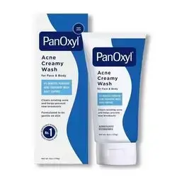 panOxyl acne creamy wash for face & body %4 benzoyl peroxide  170g