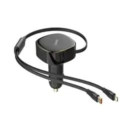 LDNIO C107 30W High Power Fast Charger with Retractable Cable