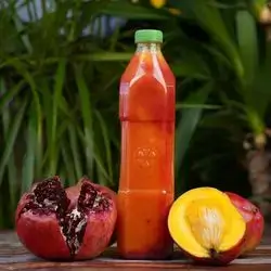 Peach, Berry, And Pomegranate